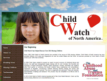 Tablet Screenshot of childwatch.org